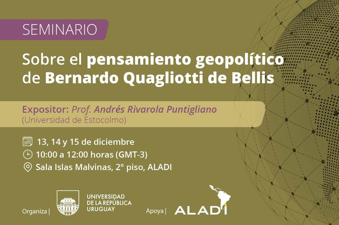 Seminario pensamiento de Bernardo Quagliotti organizado por ALADI